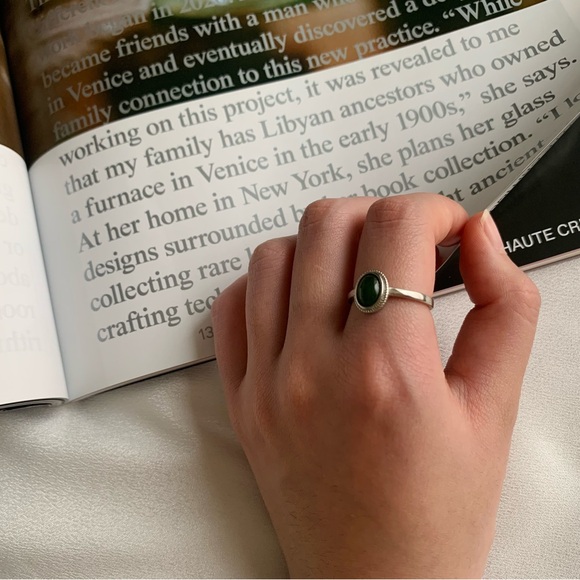 Brand new handmade jade stone ring - Picture 5 of 7